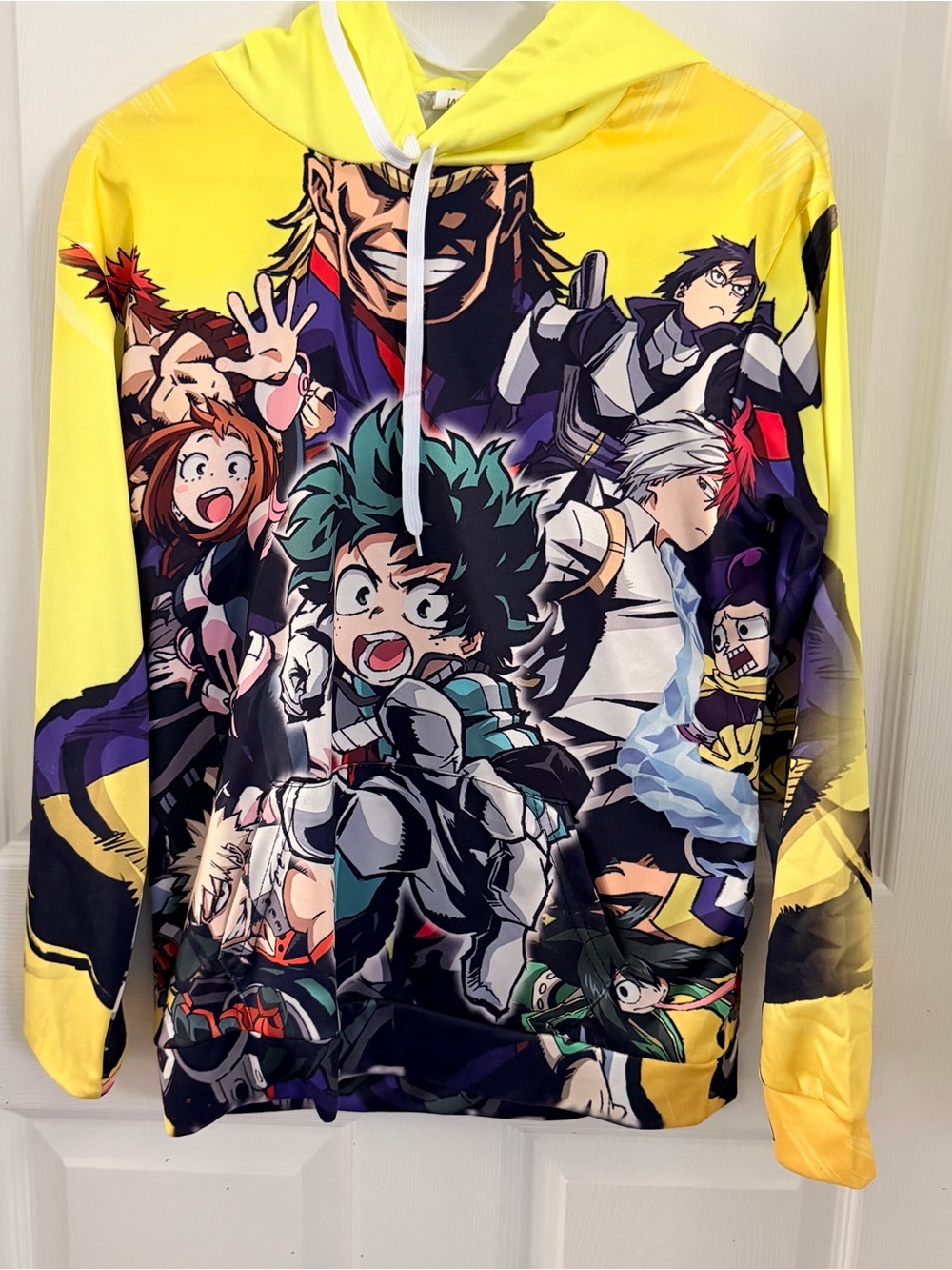 My Hero Academia Crew Graphic Yellow Hoodie
